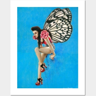 Vintage Rockabilly Fairy Posters and Art